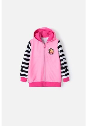 Buzo De Gabby's Dollhouse Abierto Rosado Para Niña 2T A 5T 3T