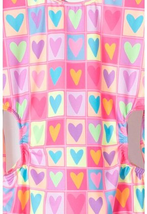 Vestido De Baño Mic Manga Larga Multicolor Para Niña 12