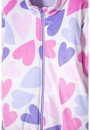 Chaqueta Mic Multicolor Con Estampado De Corazones Para Niña 4