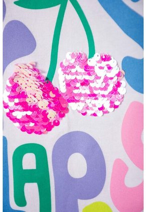 Camiseta De Mic Manga Corta Blanco Para Niña 6