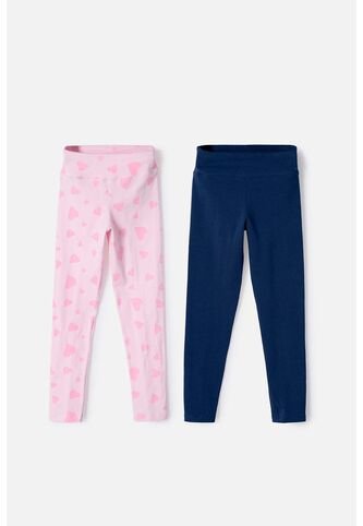 Pack X2 Leggins De Mic Multicolor Para Niña 6 MARCA MIC