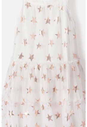 Vestido De Mic Manga Sisa Marfil Para Niña 10