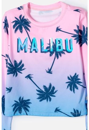 Vestido De Baño Mic Multicolor De Camiseta Manga Larga Para Niña 12