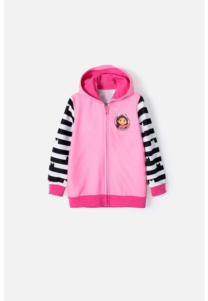 Buzo De Gabby's Dollhouse Abierto Rosado Para Niña 2T A 5T