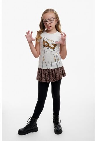 Conjunto De Mic Con Falda En Bolero Marfil Para Niña 6 MARCA MIC