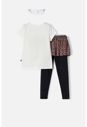 Conjunto De Mic Con Falda En Bolero Marfil Para Niña 6