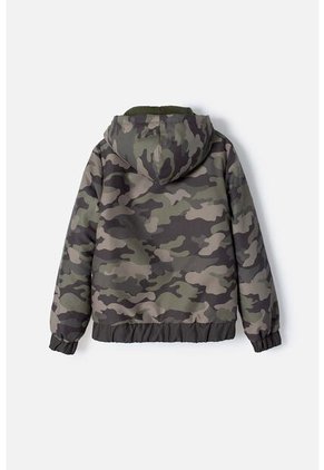 Chaqueta De Mic Con Cierre Verde Militar Para Niño 12