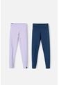 Pack X2 Leggins De Mic Lavanda Y Azul Para Niña 10 de MARCA MIC