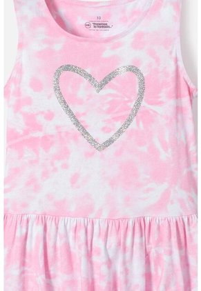 Vestido De Mic Manga Sisa Rosado Para Niña 10