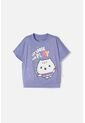 Camiseta De Gabby’s Dollhouse Manga Corta Lila Para Niña de MARCA MIC