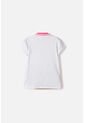 Camiseta Capibara Tipo Polo Blanco Para Niña 10 de MARCA MIC