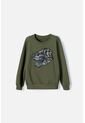 Buzo De Mic Cuello Redondo Cerrado Verde Militar Para Niño 12 de MARCA MIC
