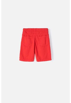 Bermuda Mic Con Cordón Ajustable Roja Para Niño 12