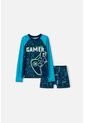 Conjunto De Baño Mic Manga Larga Azul Para Niño 8 de MARCA MIC