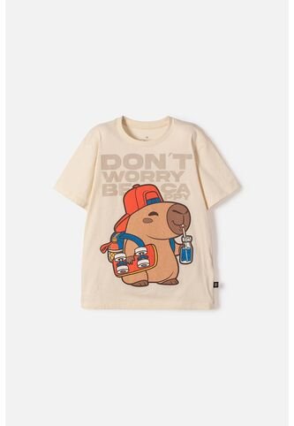 Camiseta De Mic Manga Corta Almendra Para Niño 4 MARCA MIC