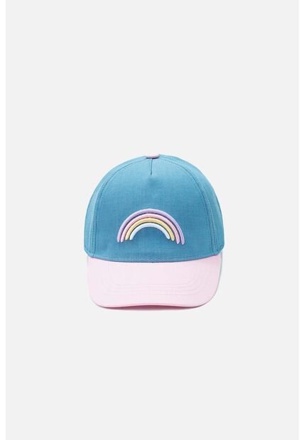 Gorra De Mic Azul Y Rosada Para Niña U