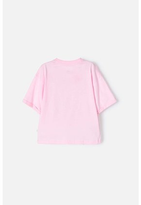Camiseta De Mic Manga Corta Rosado Para Niña 10