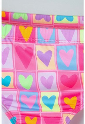 Vestido De Baño Mic Dos Piezas Multicolor Para Niña 6