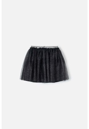 Falda De Mic Tipo Tutú Negra Para Niña 10