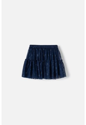 Falda De Mic Tipo Tutú Azul Para Niña 6