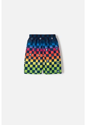 Pantaloneta De Baño Mic Multicolor Con Pretina Elástica Para Niño 6