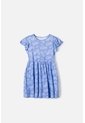Vestido De Mic Manga Corta Azul Para Niña 10 de MARCA MIC