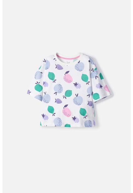 Camiseta De Mic Manga Corta Marfil Para Niña 6