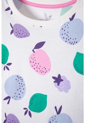 Camiseta De Mic Manga Corta Marfil Para Niña 6