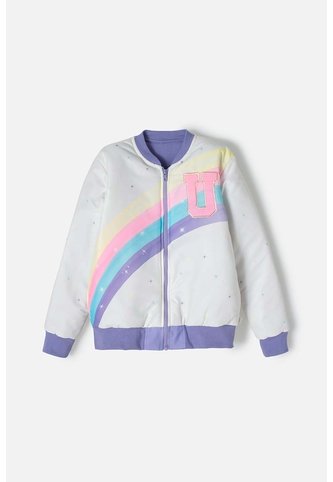 Chaqueta De Mic Con Cierre Multicolor Para Niña 4 MARCA MIC