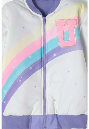 Chaqueta De Mic Con Cierre Multicolor Para Niña 4