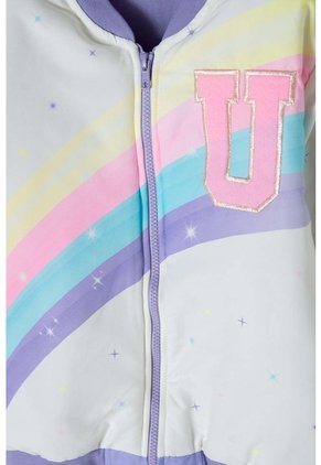 Chaqueta De Mic Con Cierre Multicolor Para Niña 4