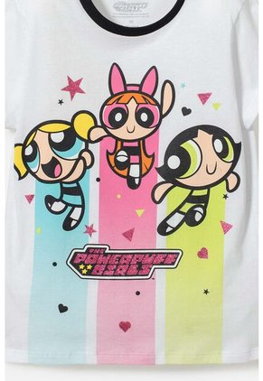 Pijama De Las Chicas Superpoderosas Blanco Y Negro Para Niña 12