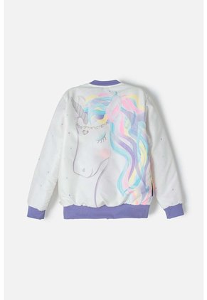 Chaqueta De Mic Con Cierre Multicolor Para Niña 4