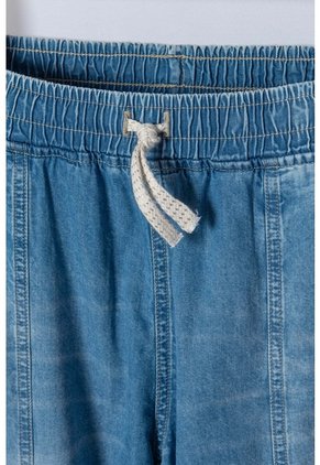 Jean De Mic Amplio Azul Indigo Para Niña 6