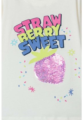 Camiseta Mic De Manga Corta Marfil Para Niña 4