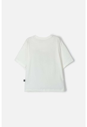 Camiseta Mic De Manga Corta Marfil Para Niña 4