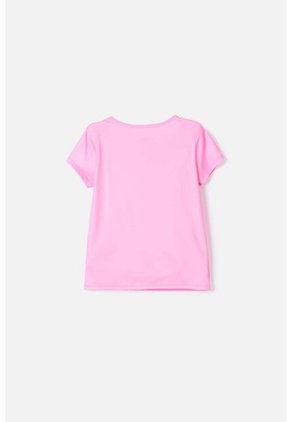 Camiseta De Mic Manga Corta Rosada Para Niña 12