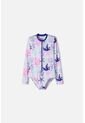 Vestido De Baño Mic Manga Larga Morado Para Niña 8 de MARCA MIC