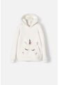 Buzo De Mic Con Capucha Y Cerrado Marfil Para Niña 10 de MARCA MIC