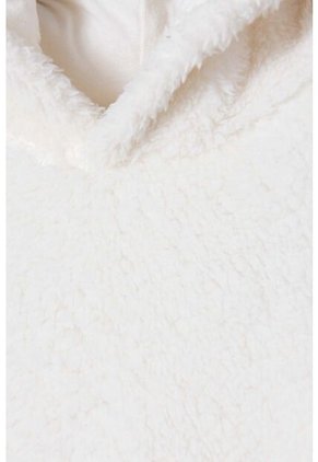 Buzo De Mic Con Capucha Y Cerrado Marfil Para Niña 10