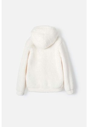 Buzo De Mic Con Capucha Y Cerrado Marfil Para Niña 10