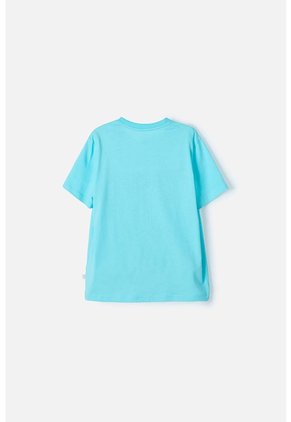 Camiseta Mic Azul Manga Corta Para Niña 4