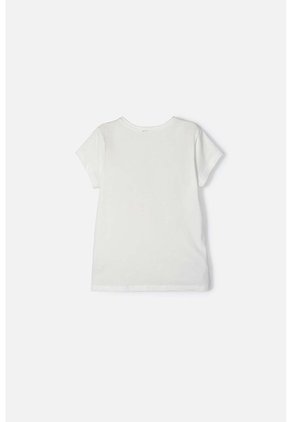 Camiseta Mic Manga Corta Marfil Para Niña 12