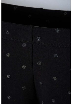 Leggins De Mic Con Cintura Elastica Negro Para Niña 10