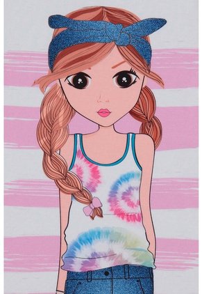 Camiseta De Mic Manga Corta Blanco Para Niña 8