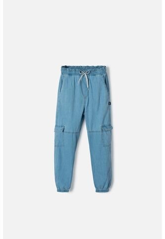 Jogger De Mic Con Cordón Azul Claro Para Niña 12 MARCA MIC