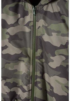 Chaqueta De Mic Con Cierre Verde Militar Para Niño 12