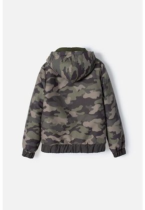 Chaqueta De Mic Con Cierre Verde Militar Para Niño 12