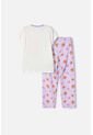 Pijama De Capybara Lila Y Blanca De Pantalón Largo Para Niña 8 de MARCA MIC