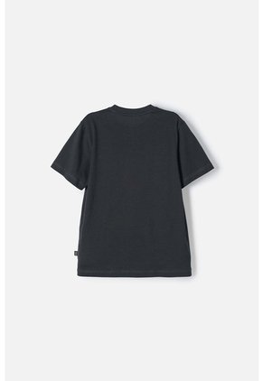 Camiseta Mic Manga Corta Gris Grafito Para Niño 8